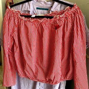 Gingham Crop Top Forever 21